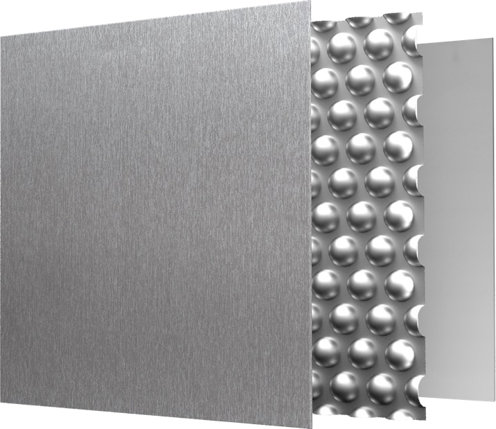 3D aluminium core panel from the product catalogue
