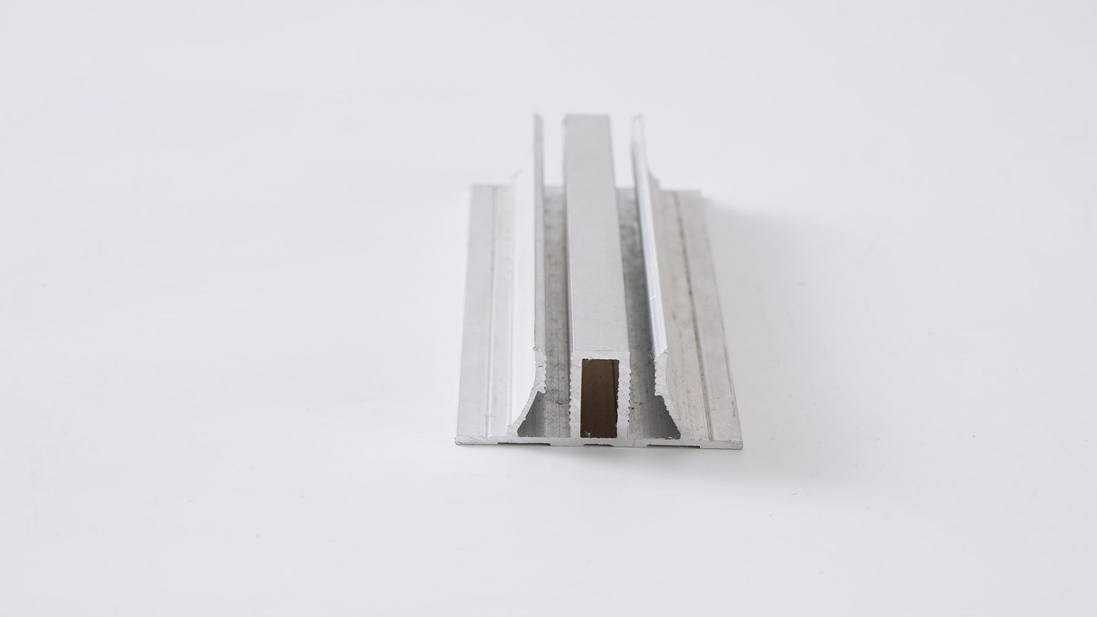 Aluminum hanging keel profile for open-joint ACP systems — cross-section sample