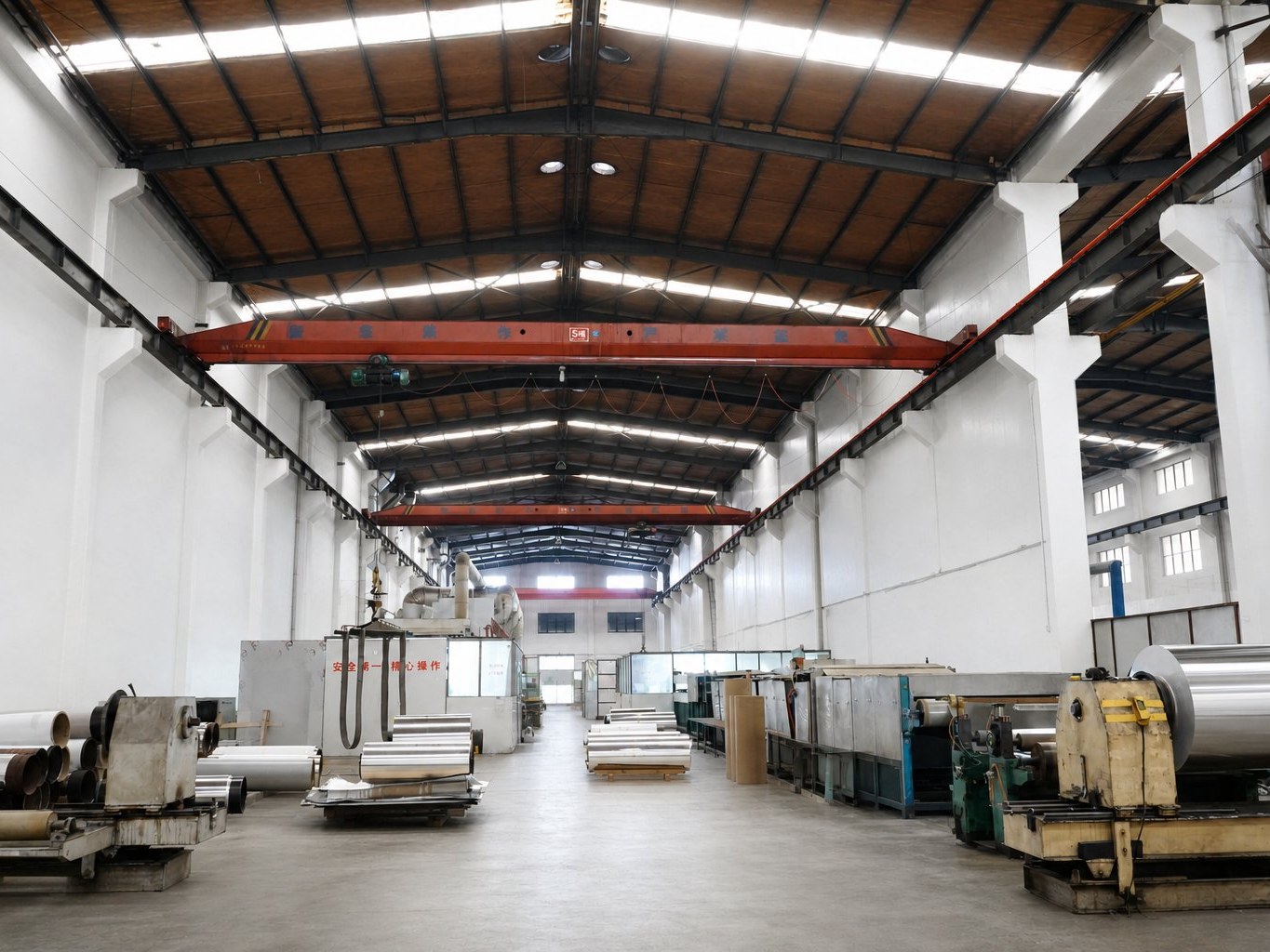 Coating production line used in aluminum composite panel manufacturing