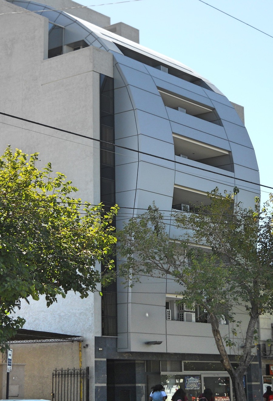 Modern building exterior in ACP