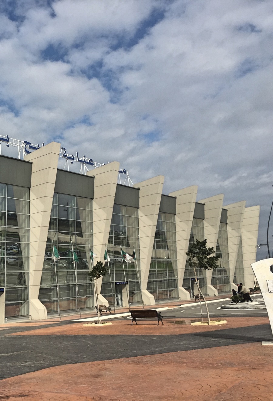 ALUCOVERBOND project — red+gray composite facade